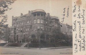 Washington DC Fairmont Seminary Real Photo Vintage Postcard AA109821