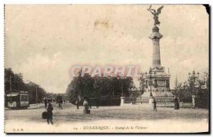 Old Postcard Dunkirk Statue of Victory