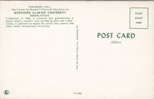 DeKalb IL Anderson Hall Northern Illinois University Unused Postcard G54