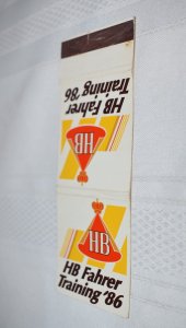 HB Fahrer Training 86 Germany 30 Front Strike Matchbook Cover