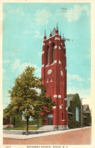 Vintage Postcard 1949 First Reformed Church Religious Chapel Nyack New York NY