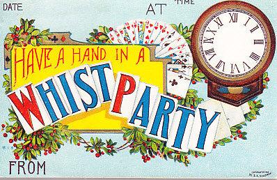Have a Hand in a Whist Party - Invtation Card