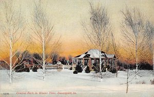 Central Park Winter Time Davenport, Iowa  