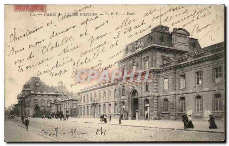 Old Postcard The Paris Military School Paris