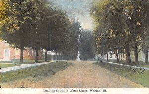 Warren Illinois~United Methodist Episcopal Church @ Water & Jefferson~Homes 1910
