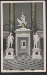 DC WASHINGTON Interior Franzoni Clock, Statuary Hall Pub by S. Reynolds Co. ~ WB