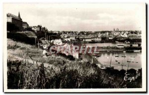 Old Postcard view Generale Granville On Basins And The Upper Town