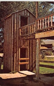 The Double Decker Outhouse Nevada City, Montana USA Postcard