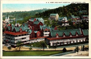 Postcard Arkansas Hot Springs U.S. Army & Navy Hospital Curt Teich 1916 V178