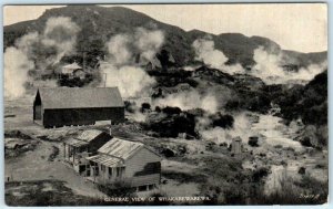 WHAKAREWAREWA, NEW ZEALAND  General View GEYSERS Geothermal c1910s Postcard