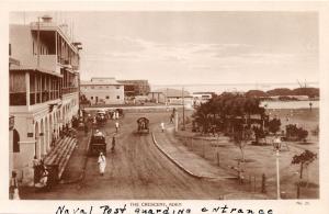 ADEN ARABIA ( NOW YEMEN ) THE CRESCENT PHOTO POSTCARD c1929 NAVAL POST GUARDING