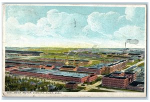 1905 Aerial View Of Buick Motor Company Flint Michigan MI Posted Trees Postcard