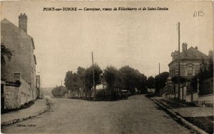 CPA PONT-sur-YONNE-Carrefour routes de Villethierry et de St-SÉROTIN (658488)