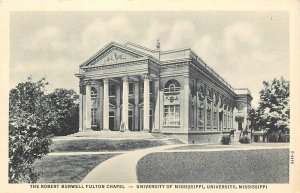 1930s Mississippi Robert Burwell Chapel University Teich Postcard 25-11503