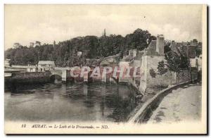 Old Postcard Auray and Loch Promenade