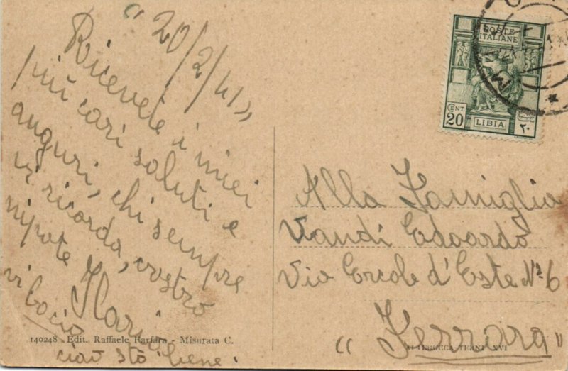 PC LIBYA, MISURATA CITIA, FEDERAZIONE JOSCISTA, Vintage Postcard (b40062)
