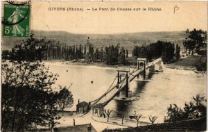 CPA GIVORS le Pont de Chasse sur le Rhone (462379)