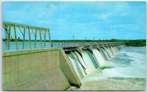 Postcard - Brandon Dam, Des Plaines River - Joliet, Illinois