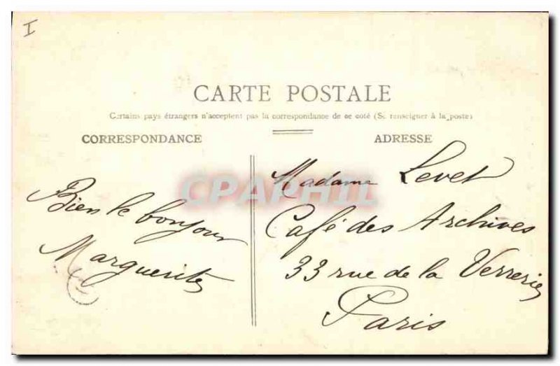 Old Postcard Meaux Bossuet Satue