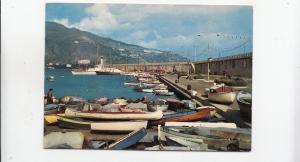 BF30901 menton a m le port ship au fond la frontiere france front/back image