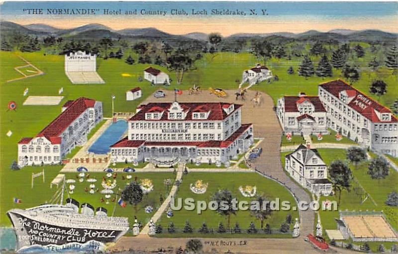 Normandie Hotel & Country Club Loch Sheldrake NY Unused