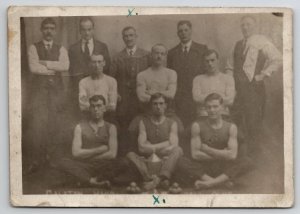 Scotland RPPC Galston Hand Ball Club Handball 1921 Prize Winners Postcard Q23