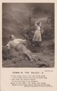 Bamforth Romantic Couple Down In The Valley No 2