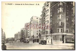 Old Postcard Paris Avenue Porte Brunet