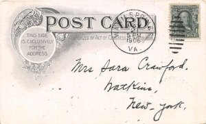 Warm Springs  Virginia  Ladies' Bath, Undivided Back Vintage Postcard U19127