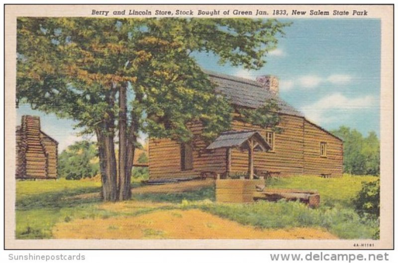 Berry And Lincoln Store Stock Bought Of Green Jan 1833 New Salem State Park S...