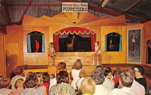 Marionettes Puppet Theatre CIRCUS HALL OF FAME Sarasota, FL 60s Vintage Postcard