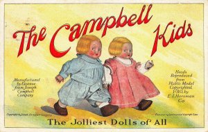 E. I. Horsman Co. N.Y. Grace Drayton The Campbell Kids Toy Dolls Advertising PC