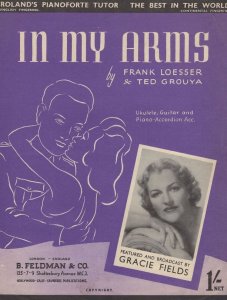 In My Arms Gracie Fields Sheet Music