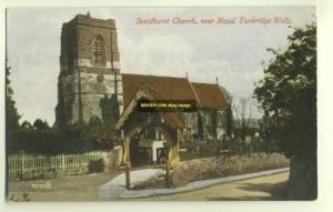cu1107 - Speldhurst Church near Tunbridge Wells , Kent - postcard
