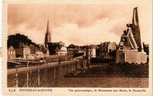 CPA FONTENAY-le-COMTE - Vue Panoramique - Le Monument aux Morts (637339)