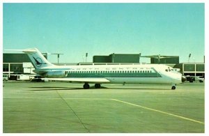 North Central Airlines McDonnell Douglas DC 9 31  at O'Hare Postcard 1979