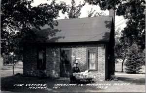 Real Photo Postcard The Cottage Chicasaw Historical Society Nashua Iowa~132121