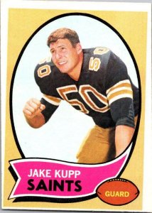 1970 Topps Football Card Jake Kupp New Orleans Saints sk21516