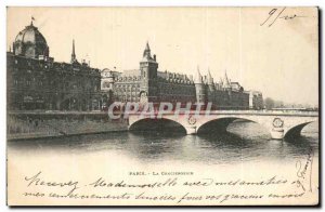 Paris Old Postcard The concierge