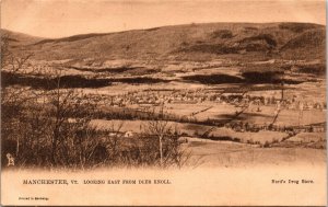 Deer Knoll Manchester Vermont Scenic Landscape Sepia UDB Postcard 