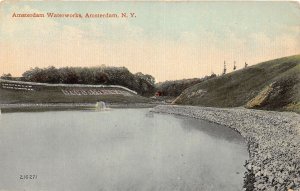 J58/ Amsterdam New York Postcard c1910 Amsterdam Waterworks 232