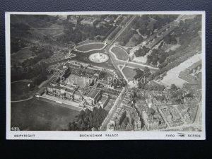 London BUCKINGHAM PALACE From The Air c1920's RP Postcard by Avro / Samuels