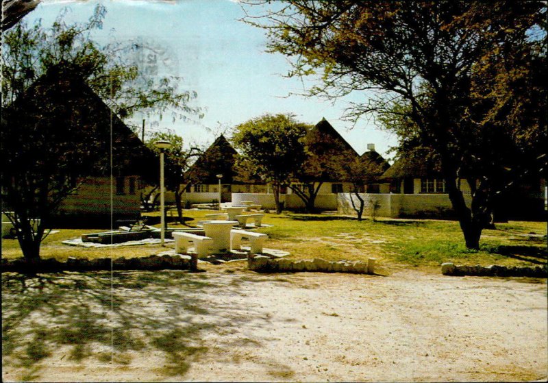 IMN00911 etosha pan okaukuejo bungalows South West Africa Namibia