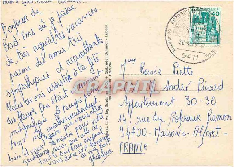 Modern Postcard Bad Ems panorama