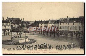 Old Postcard Toul Illustrates the Place de la Republique right Military Circle