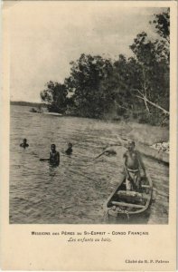 PC MISSION CATHOLIQUE LES ENFANTS AU BAIN FRENCH CONGO (a22818)