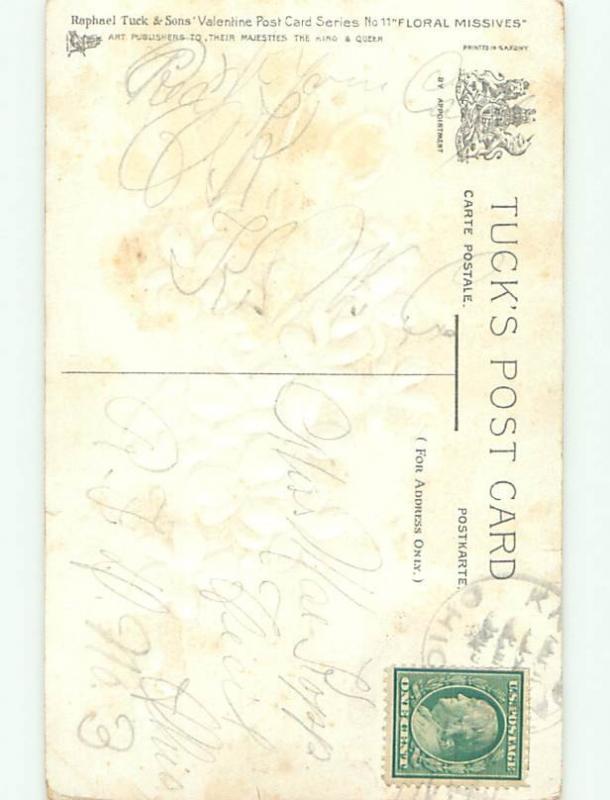 Divided-Back VALENTINE DAY SCENE Great Postcard W7824