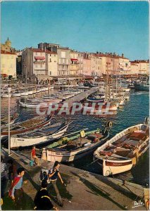 Modern Postcard The French Riviera Var Saint Tropez (Var) The Port