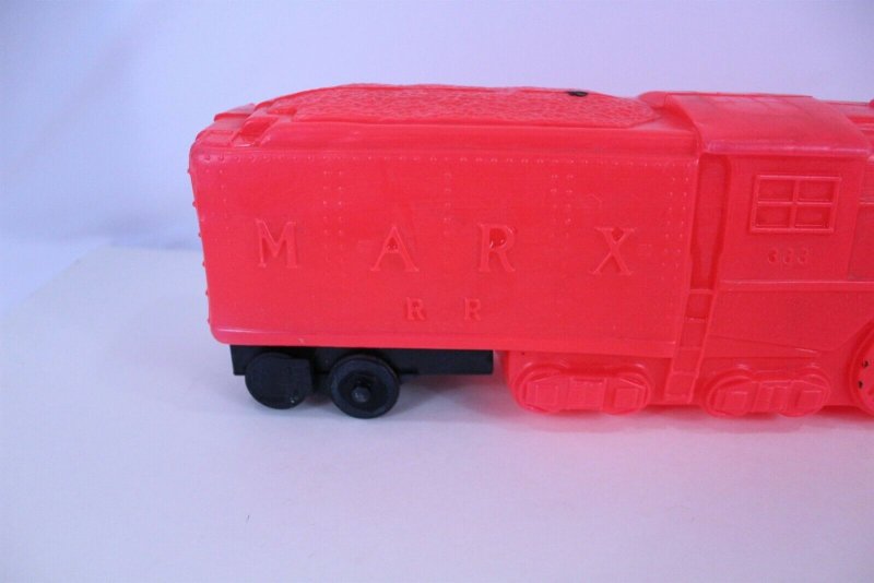 Marx Railroad Engine #333 Squeeze Toy with Steam Horn Sound 20 long Vintage