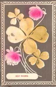 Best Wishes With Shamrocks